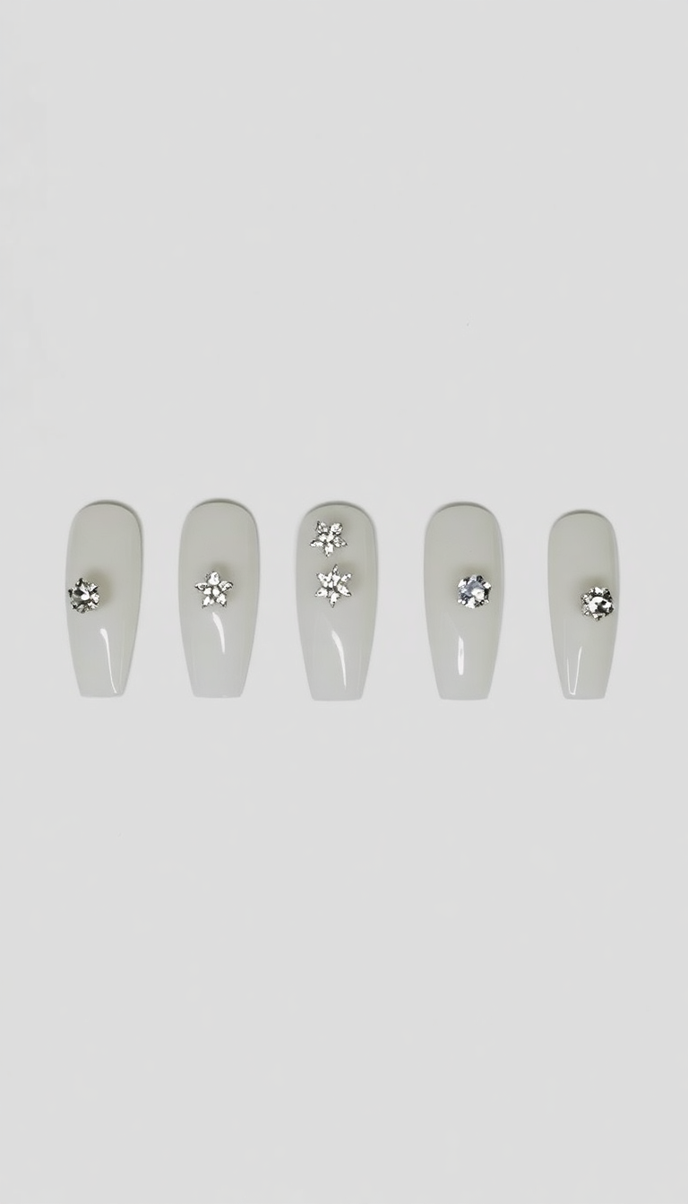 9. Sparkling Crystal Embellishments