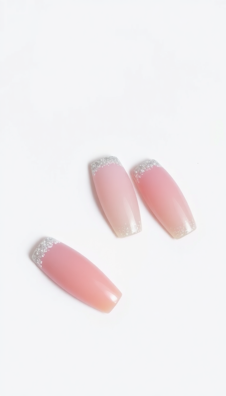 9. Sparkling Glitter Tips